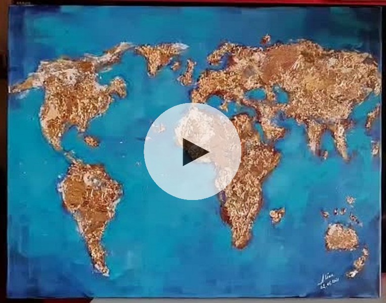 ArteDiAlina.com painting: Gold beneath our feet